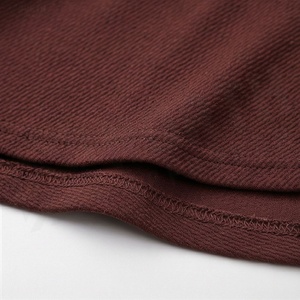 Jupe courte trapèze pour femme, couleur unie, taille élastique, confortable, en tissu tissé polyester et élasthanne, style toutes saisons - Product Image 6