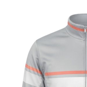 Men Gray Orange Hockey Sports Jacket Polyester Athletic Wear Training Uniform Outdoor Sports Apparel Team Performance Jacket - Product Image 4