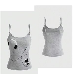 Top corto sin mangas gris oscuro con nudo frontal para mujer, camiseta de yoga y entrenamiento, top corto liso para mujer - Product Image 1