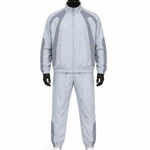 Ensemble de survêtement personnalisé pour hommes, style années 90, à capuche, éco-responsable, avec blocs de couleur, pour les détaillants de streetwear rétro - Product Image 3