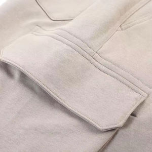 Shorts Cargo Y2K Streetwear Personnalisés en Jean Ample avec Poches pour Hommes, Couleur Unie, Style High Street, Fermeture à Cordon, Respirant 100% - Product Image 4