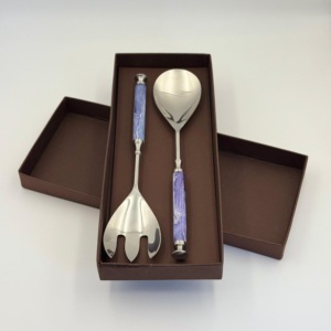 Juego de Cuchara y Tenedor de Servir de Acero Inoxidable con Juego de Servidor de Ensalada de Metal de Primera Calidad a Precio de Oferta - Product Image 6