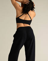 Nouveauté : Pantalon de survêtement femme en molleton 100% coton, coupe oversize, avec cordon de serrage, jambe large, personnalisable, pour l'hiver, vente en gros
