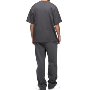 Camiseta Casual Oversize para Hombre con Logo Minimalista, Estilo Urbano, Algodón Pesado para Producción a Granel OEM de Marca Privada - Product Image 2