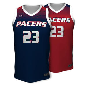 Maillot de basketball personnalisé avec logo pour homme, sans manches, col en V, impression sublimée 23, respirant, 100 % polyester, grande taille, débardeur - Product Image 4