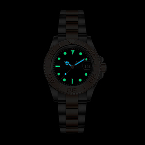 Fashion Trend Casual 40mm Case Adjustable Silicone Bracelet Rose Gold Dial Mens <b>Automatic</b> <b>Chronograph</b> Watches - Product Image 3