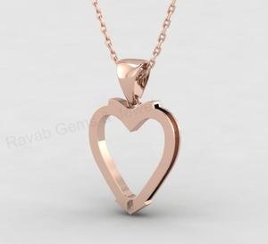 Colgante de Plata 925 Maciza Chapado en Oro de 18K con Forma de Corazón Trenzado y Detalle de Crin de Caballo para Joyería Conmemorativa y de Recuerdo - Product Image 5