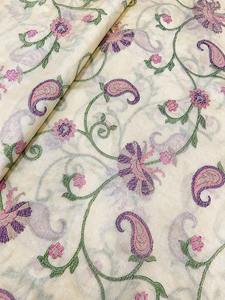 Premium Quality Multi Embroidery Fabric Women Fashion Fabric Designer Embroidery Fabric Party Wear Fabric Luxury Fabric For Sale - Product Image 6