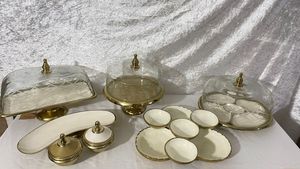 Présentoir à gâteaux décoratif haut de gamme à 2 niveaux en métal, fait main, pour cupcakes, bonbons et desserts - Product Image 2