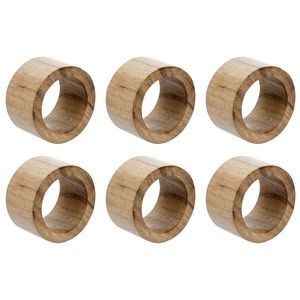 Luxury Rustic Wooden Napkin <b>Rings</b> Handmade Natural Wood Durable Eco-Friendly Multifunction Dinner Accessories Party WeddLuxury R - Product Image 4