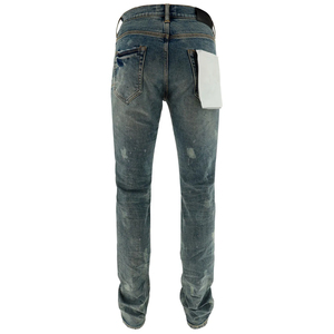 Pantalon de survêtement léger à taille haute pour homme GENERSA SPORTS, style hip-hop automne, coupe droite, en velours côtelé extensible délavé aux enzymes, style urbain - Product Image 3