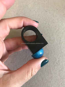 Anillos de regalo de boda de estilo americano Hip Pop acrílico de nuevo diseño de moda 2025 para mujeres y niñas accesorios de dedo de moda - Product Image 5