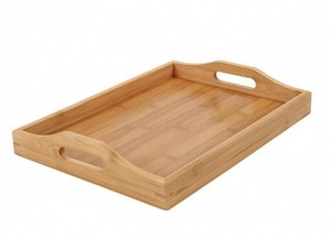 Bandeja Rectangular de Bambú de Grado Comercial, Decorativa, Biodegradable, para Catering, Apta para Lavavajillas y Microondas - Product Image 2
