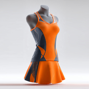 Uniformes de Baloncesto Personalizados por Sublimación para Mujer: Camisetas, Faldas y Tops Deportivos sin Mangas para Equipos de Netball - Product Image 1