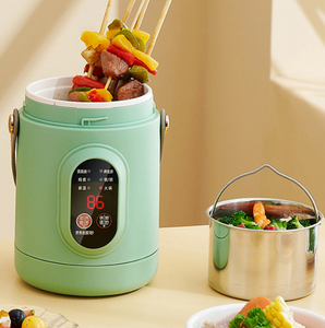 Casserole électrique numérique portable 0,8 L, mini poêle en acier inoxydable avec contrôle de la température 500 W pour la maison, le bureau et les voyages - Product Image 6