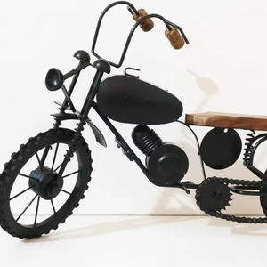 Modelo de Motocicleta de Hierro Vintage, Escultura Artística de Soldadura Hecha a Mano, Vajilla Decorativa, Regalo de Navidad para Motociclistas, 128 Char - Product Image 2