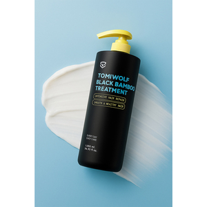 [TOMIWOLF] Tratamiento Capilar de Bambú Negro, Reparación Intensiva para Cabello Dañado y Seco, Mascarilla Capilar Hidratante y Suavizante - Product Image 2