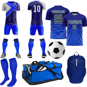Sac de sport personnalisé avec kit d'uniforme de football sublimé vert et noir, taille adulte, maillot anti-humidité, short, chaussettes, casquette, sweat à capuche, sac à dos - Product Image 4