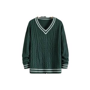 Best bottle <b>green</b> color fuil sleeves <b>school</b> wear sweater V-Neck Plain Design for winter wear Knitted <b>Cardigan</b> Style Sweater - Product Image 1
