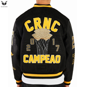 Premium Quality Men's Varsity <b>Jacket</b> Streetwear Embroidery <b>Patchwork</b> Bomber <b>Jacket</b> Vintage Style College Baseball <b>Jacket</b> - Product Image 6