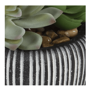 Migliori case e giardini 4.72 multicolore \ "pianta succulenta artificiale in vaso di pietra categoria di prodotti piante artificiali e verde - Product Image 4