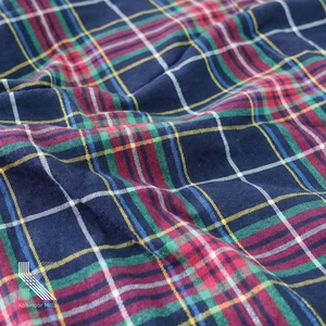 Tela de Sarga 100% Algodón con Estampado a Cuadros Teñidos con Hilo, Nueva Moda Directo de Fábrica, para Camisas y Faldas de Niños, Estilo Franela - Product Image 3