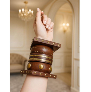Ensemble de bracelets en bois classiques traditionnels imperméables, bijoux en bois naturel faits à la main pour femmes, personnalisables par AFZA ENTERPRISES - Product Image 1