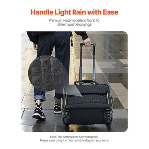 17.3 Inch Laptop Rolling Briefcase Wheeled <b>Computer</b> Tote <b>Bag</b> with 4 Spinner Wheels and TSA Lock Fits up to 17.3 Inch Laptop - Product Image 4