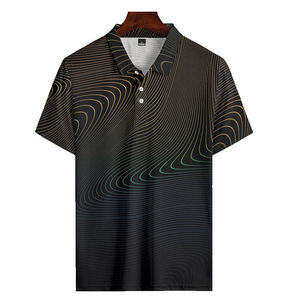 Polo unisexe pour homme en 100 % polyester anti-boulochage, respirant, à manches courtes, avec logo personnalisé, pour le golf, couleur unie - Product Image 2