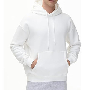 Custom Design Men's Hoodies High Quality Solid 100% Cotton Lightweight Breathable <b>Top</b> Made in Pakistan B2B Hoodies Winter - Product Image 4