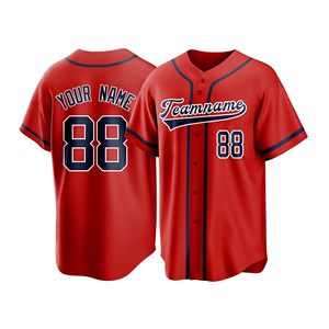 Ropa Deportiva para Equipos, Camiseta de Béisbol de Alto Rendimiento, Tela Poly Tech, Diseño Clásico, Impresión Personalizada en el Pecho, Impresión en Vinilo de Flujo de Aire Rápido - Product Image 1