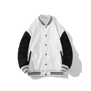 Polyester/Cotton Thin <b>Winter</b> Body Leather Sleeves Letterman Varsity <b>Jacket</b> Vintage Baseball College for Men - Product Image 4