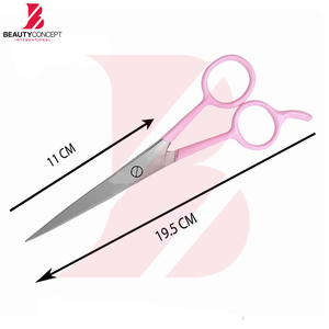 Ciseaux à cheveux de qualité supérieure en plastique rose, ciseaux de barbier en acier inoxydable, outil professionnel de salon - Product Image 5