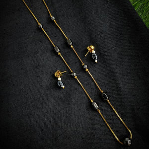 Conjunto de joyería nupcial de diamante americano clásico, collar y pendientes de dos piezas para boda, estilo clásico de moda - Product Image 1