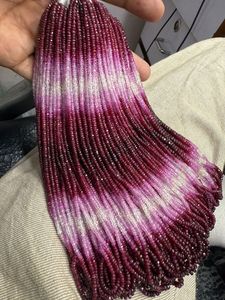 <b>Pink</b> Sapphire Faceted Gemstone Beads AAA Grade Sapphire 3mm-4mm 16 Inches Strand CMA Certified Loose Precious Beads Jewelry - Product Image 2