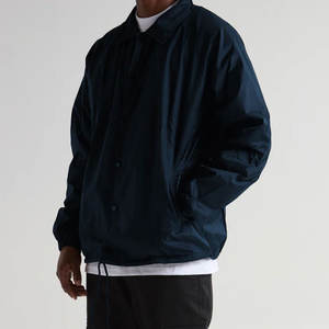 เสื้อโค้ชผู้ชายแบบเรียบหรู พร้อมบริการพิมพ์โลโก้และปักลายตามสั่ง เสื้อโค้ชผู้ชายสำหรับฤดูหนาว น้ำหนักเบา กันลม - Product Image 6