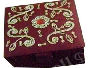 Cajas de Regalo Rectangulares de Madera con Bordado Artesanal y Espejo Compacto, Decoración para el Hogar con Serigrafía, Diseño de Diseñador - Product Image 5