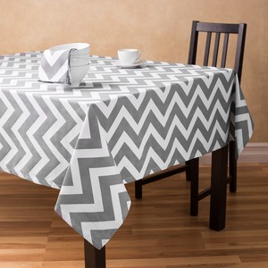 100% Cotton Woven Solid Modern Home Tablecloth-Oilproof <b>Waterproof</b> Eco-Friendly Durable Square Shape - Product Image 3