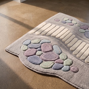 Tapis tufté personnalisé, motif dessin animé découpé, antidérapant, résistant aux taches, en acrylique, pour la maison et la cuisine - Product Image 5