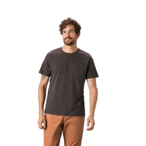 T-shirt en coton uni pour homme avec poche poitrine, coupe classique, manches courtes, col rond, jersey décontracté, une poche - Product Image 6