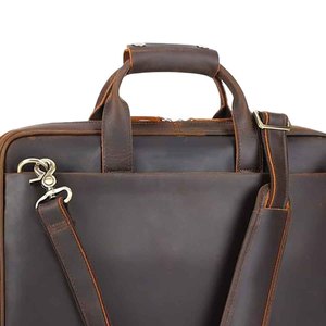 Bolso para Portátil de Cuero Genuino, Moderno, Duradero, con Logotipo Personalizado, de Primera Calidad, el Más Vendido, al por Mayor, Negro - Product Image 2