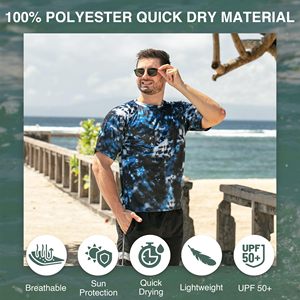 Chemises de bain vintage pour hommes, manches courtes, protection solaire, hauts de pêche pour la vente en ligne, fabriquées au Pakistan - Product Image 2
