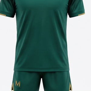 Conjunto de entrenamiento de fútbol para hombre, camiseta de fútbol ligera, pantalones cortos, uniforme deportivo de alto rendimiento para gimnasio, equipación de equipo MALUZA INDUSTRIES - Product Image 2