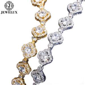 Premium Style Moissanite Tennis <b>Bracelet</b> for Unisex Continuous Sparkle Stones <b>Silver</b> Plated IGI Certified Wedding Gift - Product Image 3