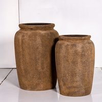 Pot en béton élégant avec finition terreuse idéal pour les balcons de patios de maisons modernes et les présentoirs de plantes élégants