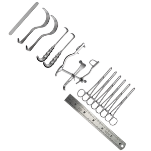 Juego de 38 Instrumentos de Cirugía Plástica Pediátrica para Laparotomía, Retractores, Pinzas y Tijeras de Acero Inoxidable de Grado Alemán, Kit Manual - Product Image 6