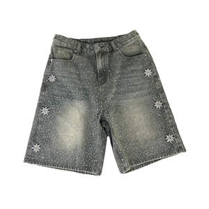 Shorts en jean mi-longs pour homme, style urbain tendance, tissu léger, séchage rapide, mouvements faciles, parfaits - Product Image 2