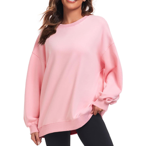 Latest Design HI-GLOW <b>Women's</b> 100% Cotton Waterproof Loose Fit Long Sleeve Pullover Sweatshirt OEM Services Custom - Product Image 6