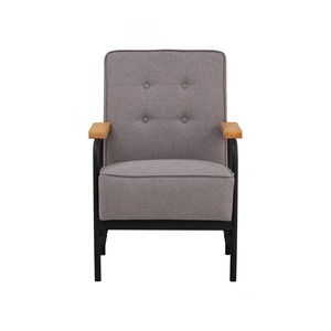 Sofá Individual Moderno de Tela con Sillón Tapizado y Estructura Metálica para Sala de Estar, Muebles para el Hogar - Product Image 2