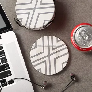 Posavasos Cuadrado Ecológico de Resina Casglow Heritage con Diseño Moderno Hecho a Mano para Tazas de Café y Vasos - Product Image 6